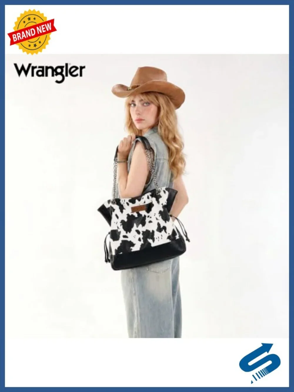 Faux Leather Drawstring Tote with Removable Pouch